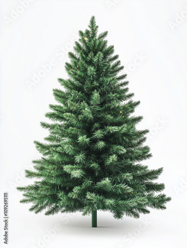 christmas tree isolated on white