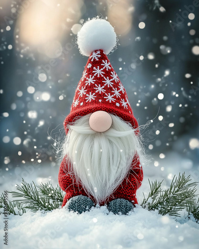 A festive Christmas gnome s...