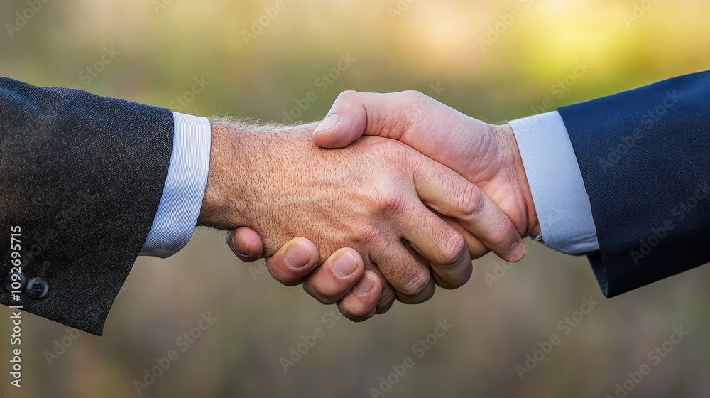 CEO shaking hands with a long-time employee, recognizing their contribution CEO shaking hands with a long-time employee, recognizing their contribution