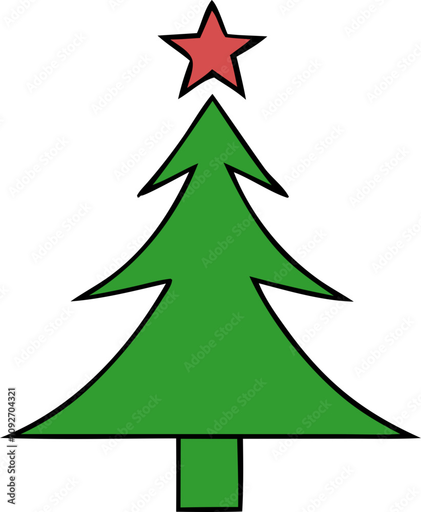 Obraz premium christmas vector icon