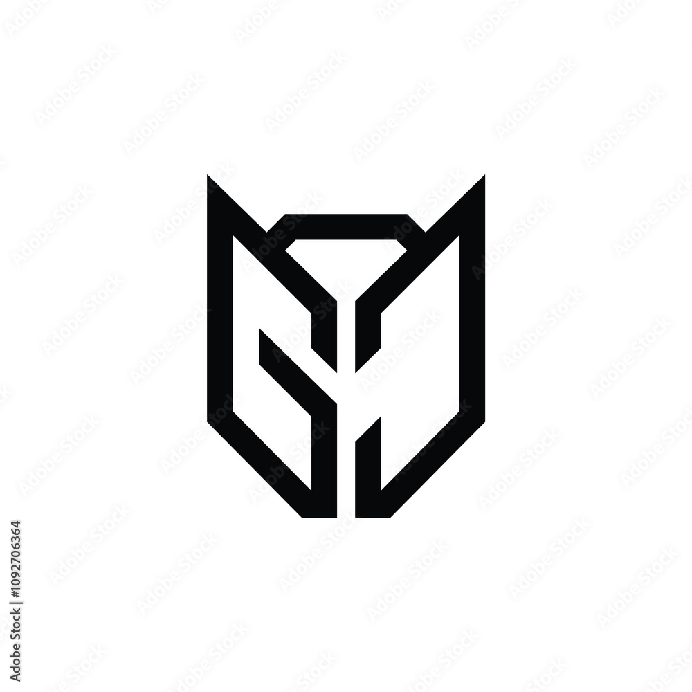 GJ monogram logo design letter text name symbol monochrome logotype alphabet character simple logo GJ monogram logo design letter text name symbol monochrome logotype alphabet character simple logo