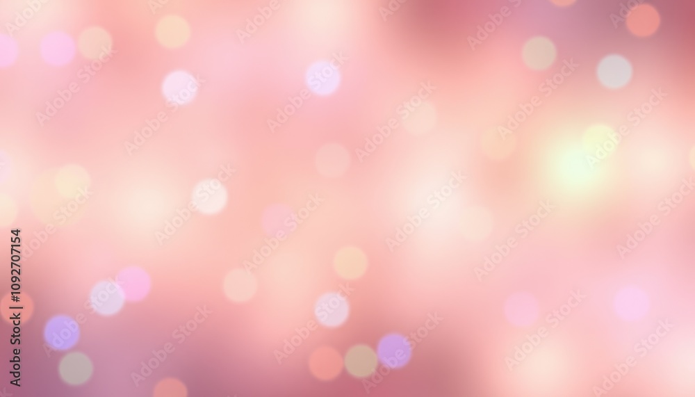 Abstract pastel colour soft pink blurred lights bokeh background, Generative Ai Abstract pastel colour soft pink blurred lights bokeh background, Generative Ai