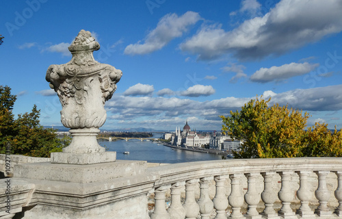 Obraz na płótnie budapest, Donaublick w salonie