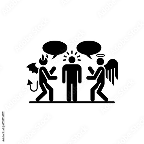 Devil and Angel Speech Icon