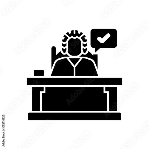 Judge Decision Approve Icon