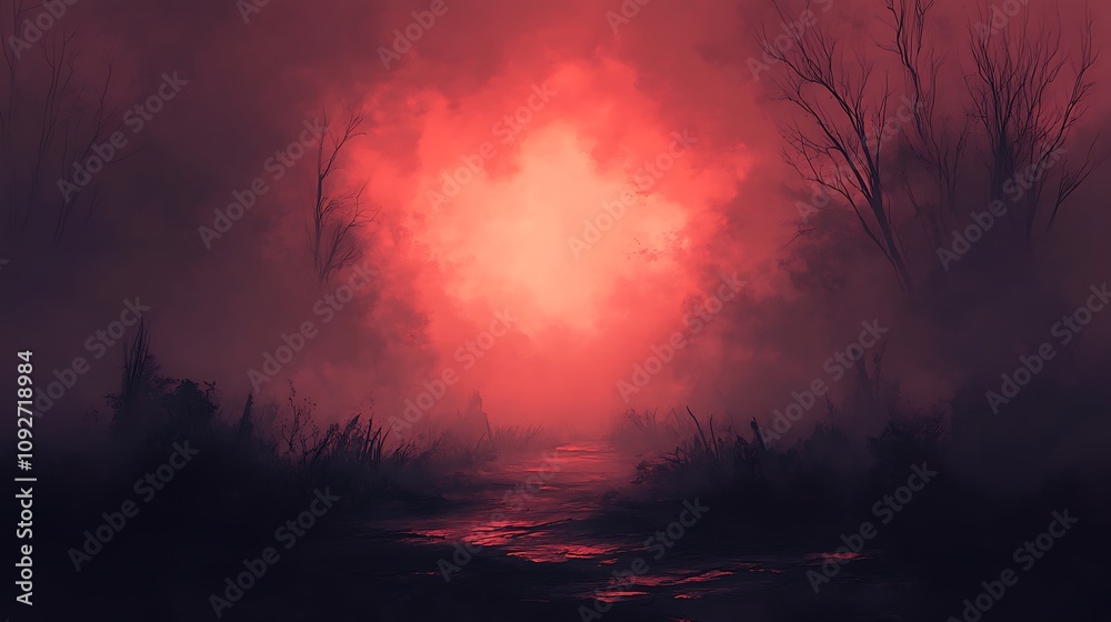 Fototapeta premium fire in the woods