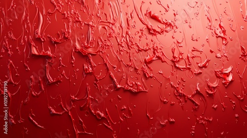 digital technology red wax texture poster background