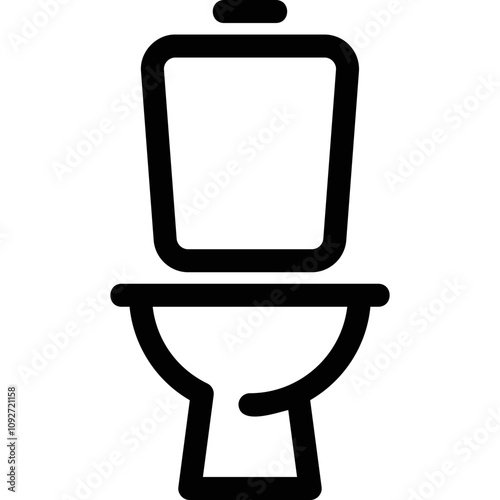 Simple vector icon toilet