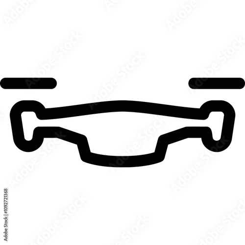 Simple vector icon drone