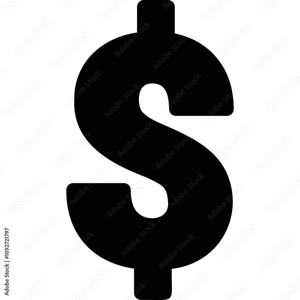 Simple vector icon dollar symbol Simple vector icon dollar symbol