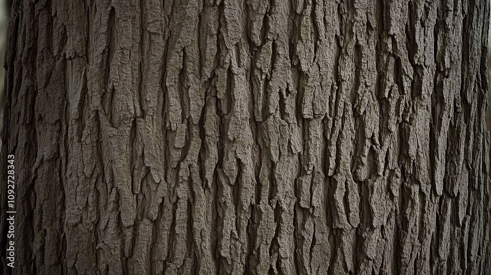 Textured Bark of Mature Tree with Rugged and Uneven Patterns Textured Bark of Mature Tree with Rugged and Uneven Patterns