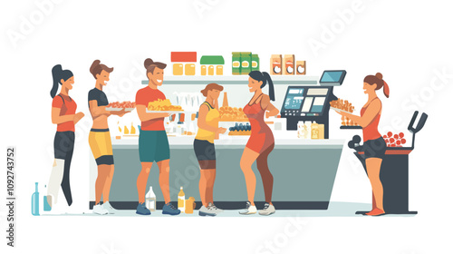 Active Lifestyle with Sportive Nutrition - People Shopping for Healthy Food
