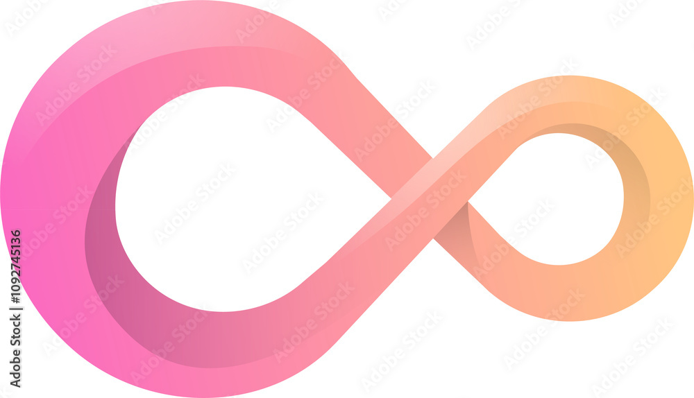 Moden infinity symbol logo, icon and illustration Moden infinity symbol logo, icon and illustration