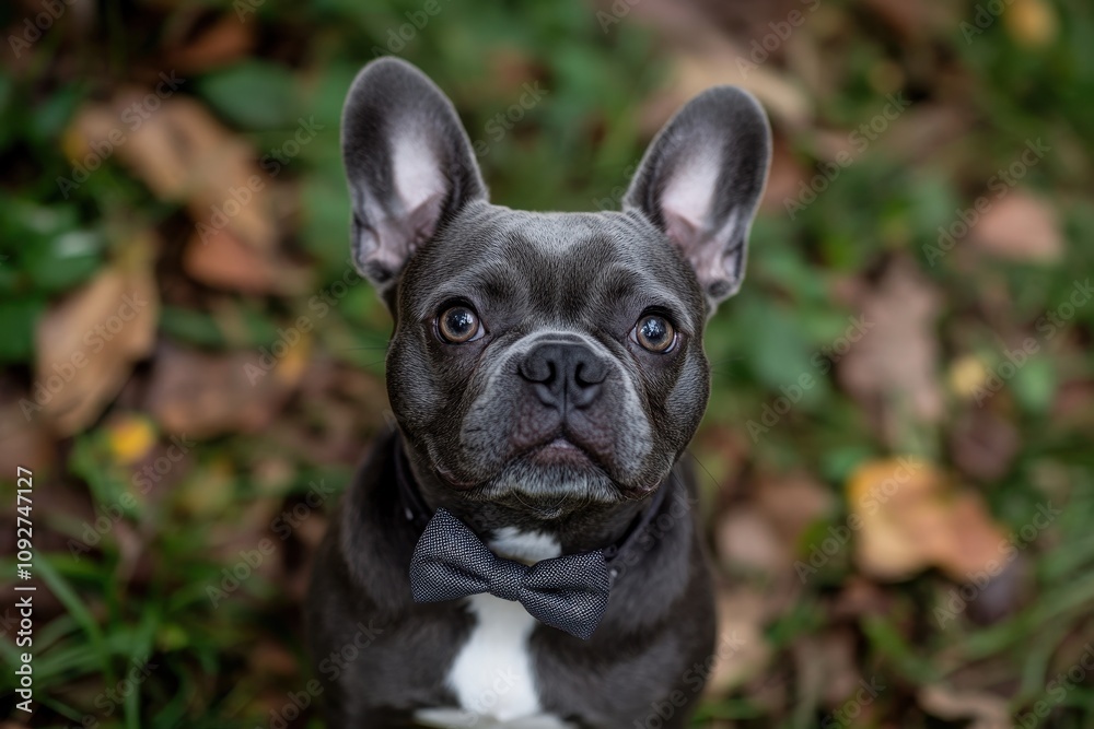 Fototapeta premium French Bulldog with a Bowtie