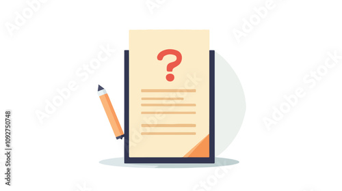 Professional Document and Alert Error Notification Bubble Concept