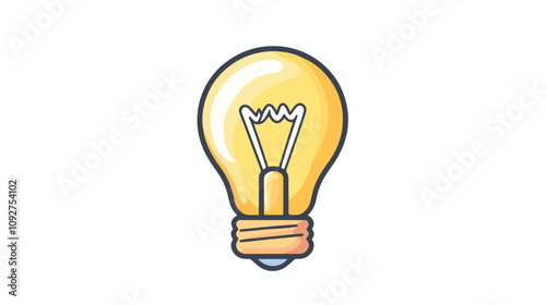 Creative Lightbulb Doodle Illustration for Idea, Insight, and Brainstorming Concepts