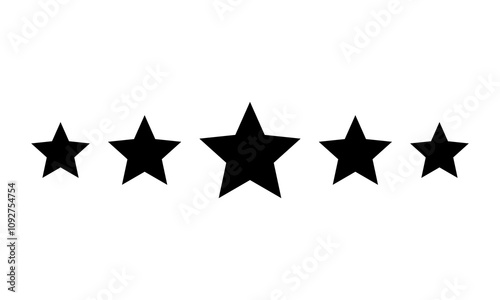 Five stars customer product rating. 5 star rating review