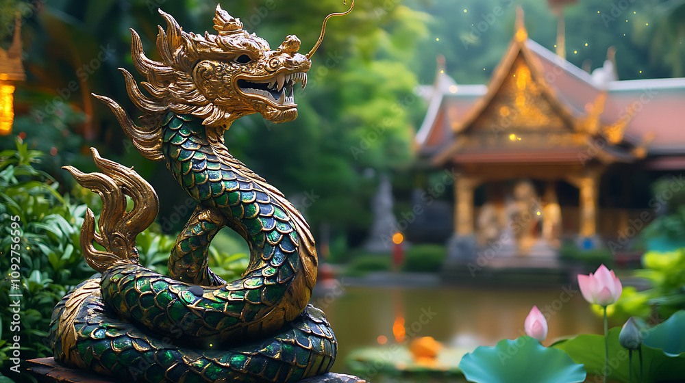 Obraz premium Naga, wallpaper, a mythical creature
