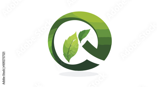 Wallpaper Mural Elegant Green Gradient Letter G or Q Vector Logo Element Torontodigital.ca