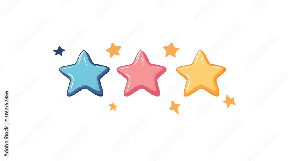 Obraz premium Film Movie Rating Review Icon Vector Graphic