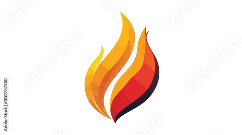 Dynamic Energy Flame Logo Vector for Gas Ignite Abstract Design
