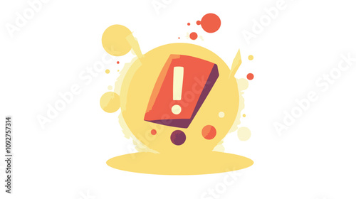 Important Caution and Error Message Notice Vector Illustration