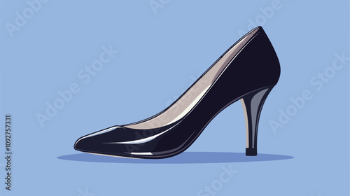 Elegant Black Shoes for Fashionable Footwear Concept