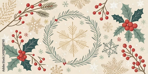 Vintage Christmas Background