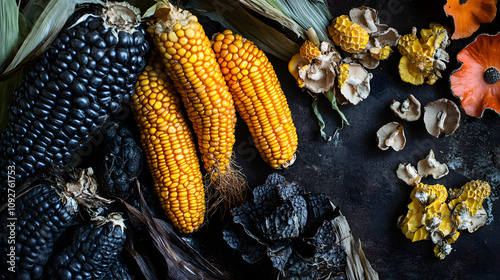 Uncover the Cultural Significance and Distinct Flavor Profile of Mexican Huitlacoche, the Celebrated Corn Fungus in Gastronomy photo