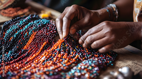 Inside the Workshop of a Kenyan Beadwork Artisan: Creating Stunning Jewelry with Passion and Natural Inspiration in Every Detail