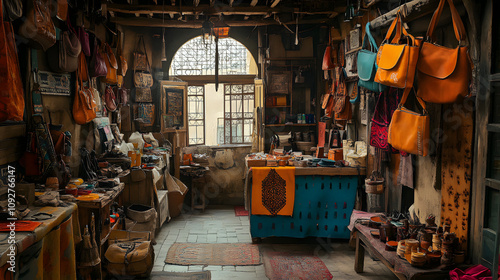 Sunlit Craftsmanship: The Vibrant Colors of Leather Tanning in Traditional Moroccan Workshops