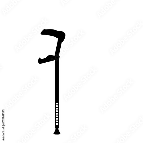 Crutches vector photo