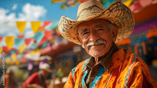 A Colorful Celebration of Gaucho Culture at a Traditional Argentine Festival photo