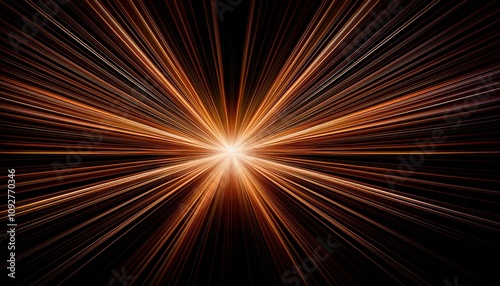 カラフルな集中線