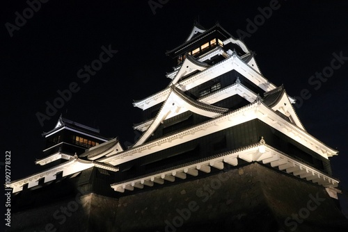 夜の熊本城