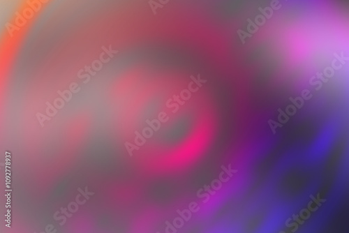 Swirl effect in vibrant purple, blue and fuchsia tones. Colorful design combining circular movements and neons. Dynamic background with flowing shapes and intense colors.