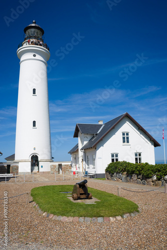 Hirtshals lighthouse on the...