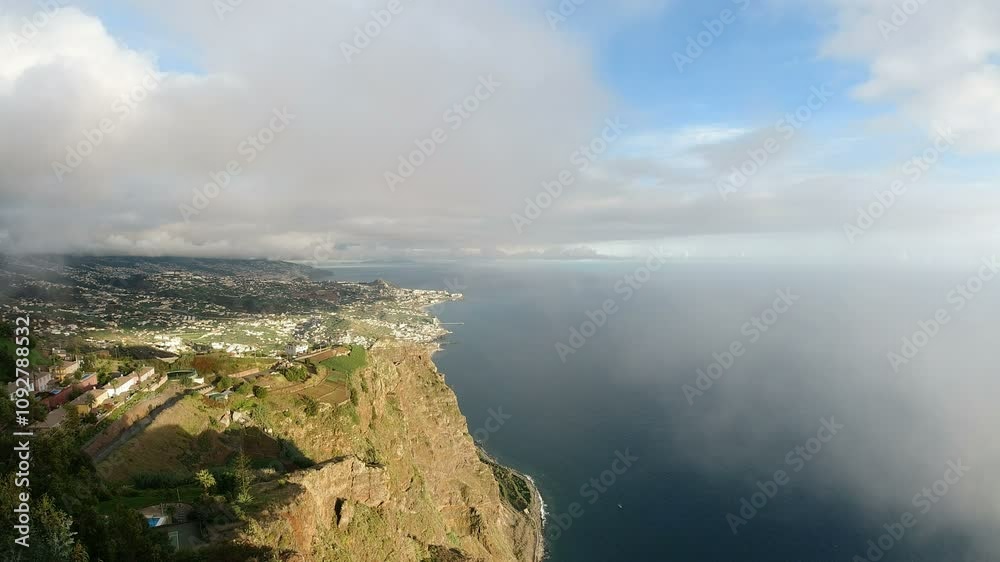 scenic viewpoint cabo girao on madeira island