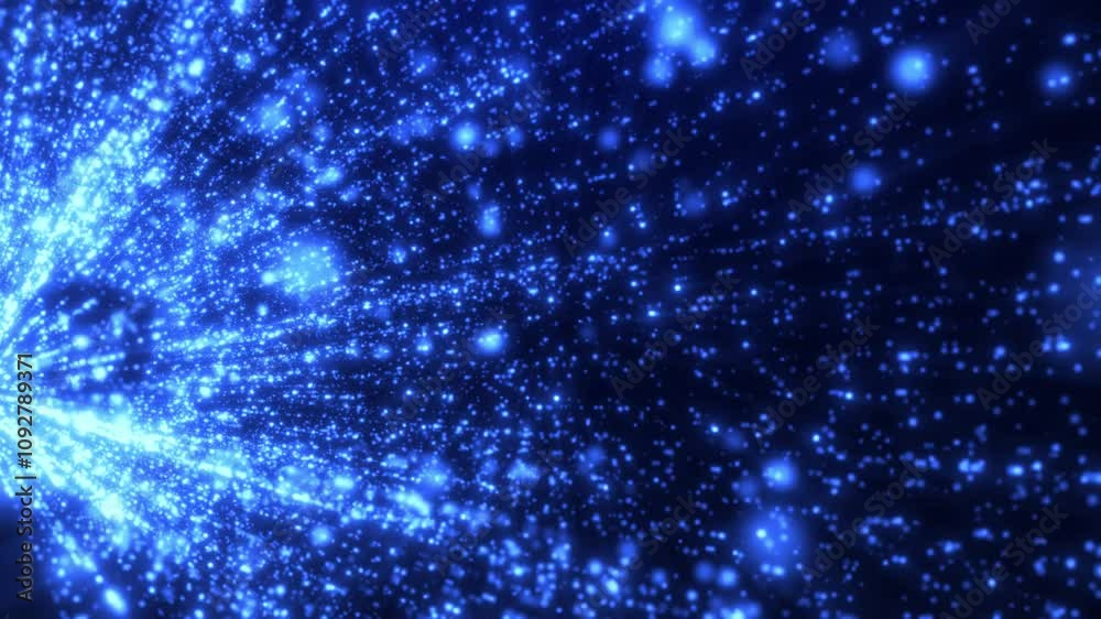 Light and data points flow, neon lines of motion. big data visualization, futuristic or technological abstract background with moving dotted surface. Seamless loop animation Light and data points flow, neon lines of motion. big data visualization, futuristic or technological abstract background with moving dotted surface. Seamless loop animation