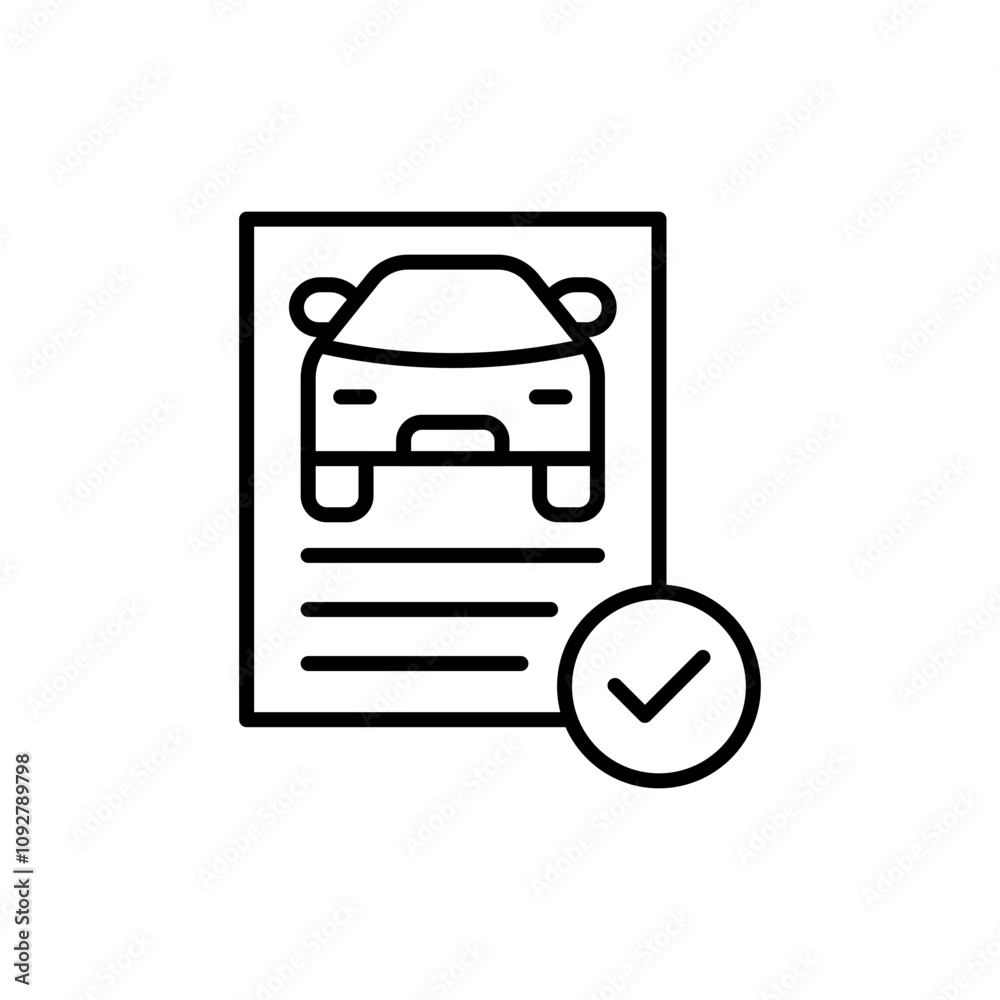Driving license outline icons, minimalist vector illustration ,simple transparent graphic element .Isolated on white background Driving license outline icons, minimalist vector illustration ,simple transparent graphic element .Isolated on white background
