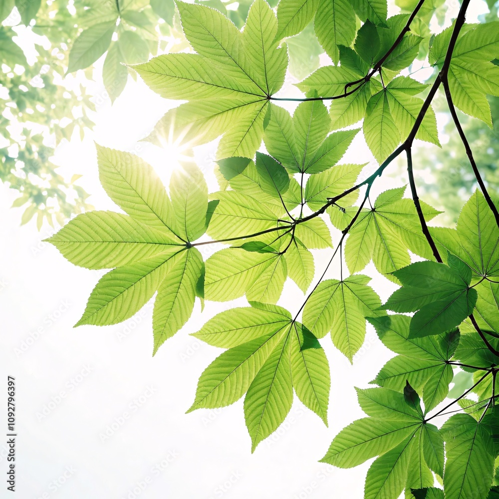 Vibrant Green Leaves in Macro, Detailed Veins, Backlit Foliage, and Organic Symmetry V3 Vibrant Green Leaves in Macro, Detailed Veins, Backlit Foliage, and Organic Symmetry V3