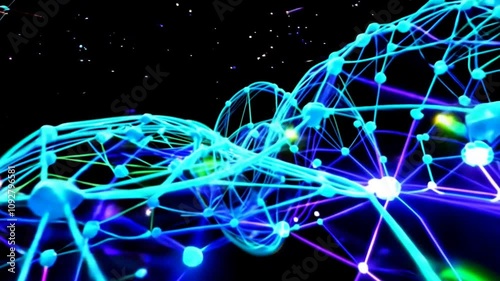 Data in Motion Exploring AI Through Colorful 3D Animations