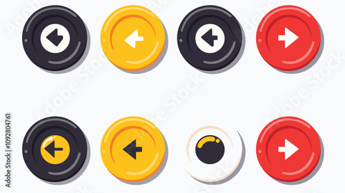 Dynamic Change Exchange Icon Vector Pictogram