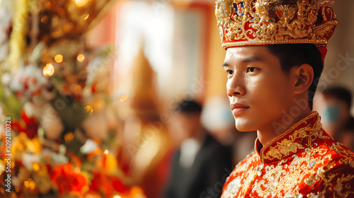 Immerse Yourself in the Fascinating Vietnamese Dam cuoi: A Unique Wedding Tradition Filled with Ancestor Worship and Rich Cultural Elements photo