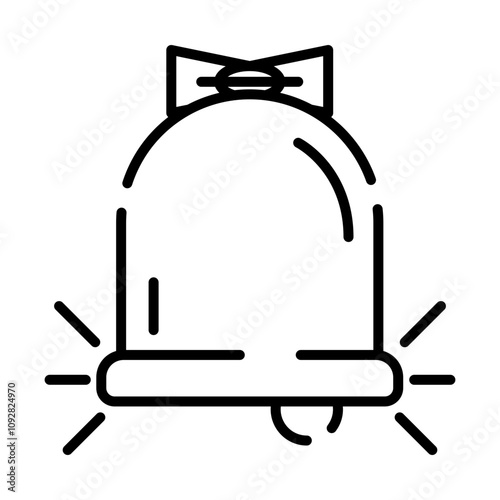bell icon with a bow on top. It is a common symbol used to represent notifications and alerts.