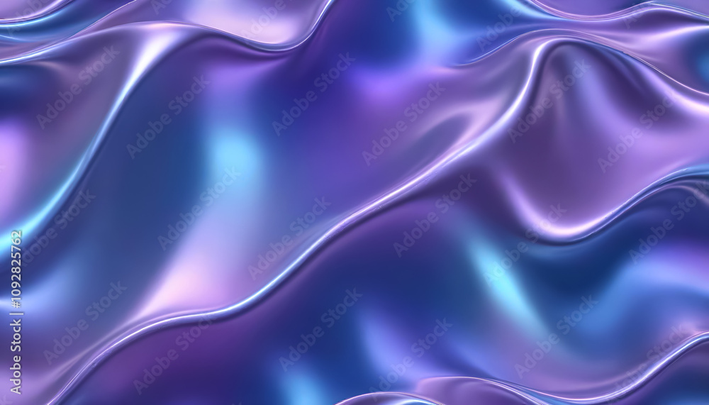 Abstract Holographic Wave Surface Background Abstract Holographic Wave Surface Background