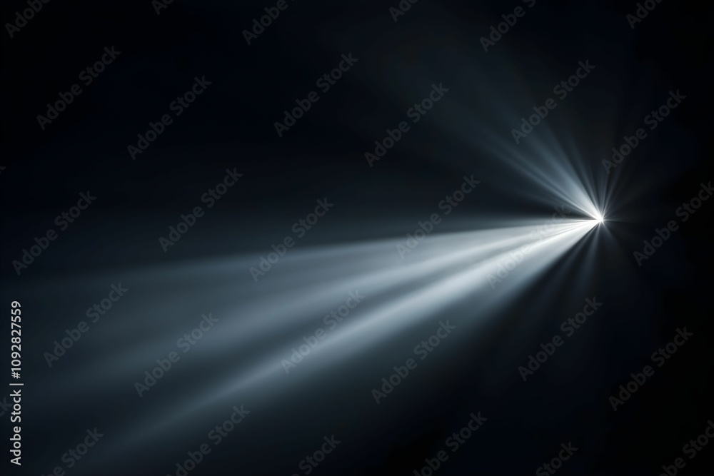 Light beams piercing through darkness create enchanting visuals Light beams piercing through darkness create enchanting visuals