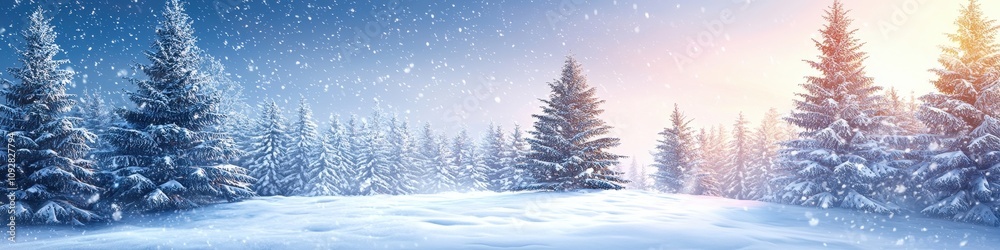 custom made wallpaper toronto digitalbeautiful forest snow sunny weather. Selective focus