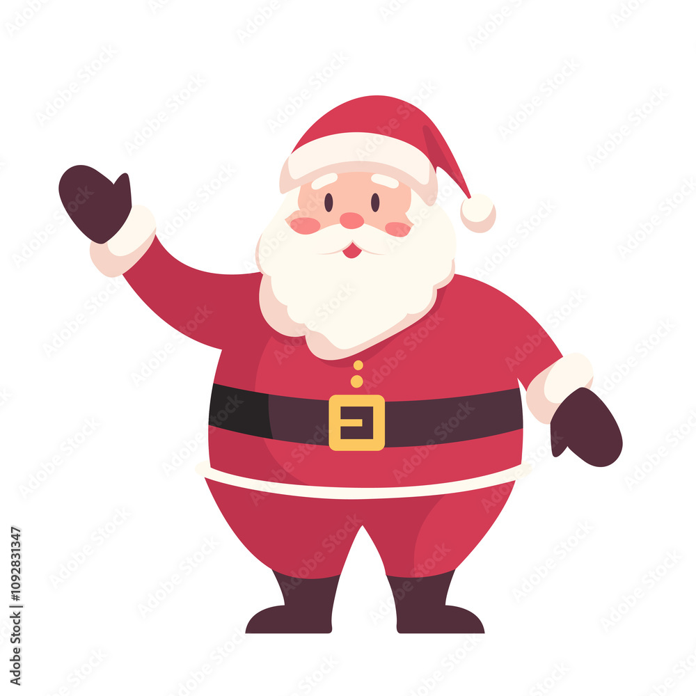 Happy Santa claus cartoon character Happy Santa claus cartoon character