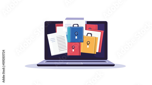 Secure Access to Confidential Documents Concept